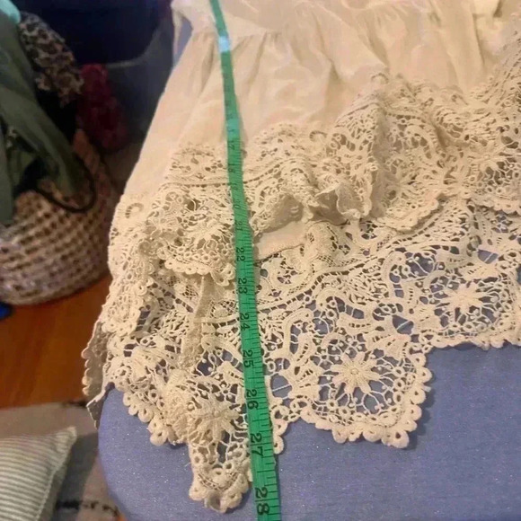 Cupio Tan V-Neck Bell Sleeve Blouse - Picture 6 of 8